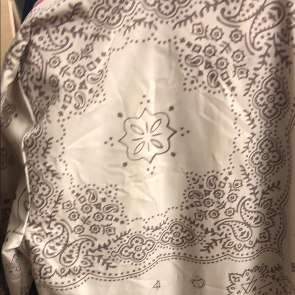 Eleven Paris Tan Lightweight Floral Windbreaker - Picture 6 of 8